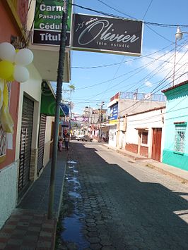 Een straat in Chiquimula