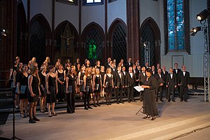 Chor der Leibniz Universität, A-cappella-Konzert in der Christuskirche am 18. Juli 2015