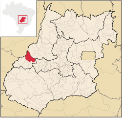 Localização de Montes Claros de Goiás em Goiás