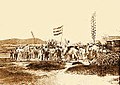 Image 10Flag flown by Fidel Vélez and his men during the "Intentona de Yauco" revolt. (from History of Puerto Rico)