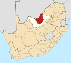 Location in South Africa