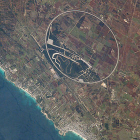 Le circuit vu depuis l'espace.