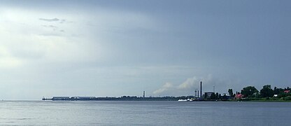 Vista del puerto de Onega