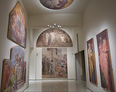 Afrescos de Annibale Carracci da Capela Herrera, agora em Barcelona.