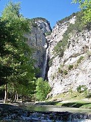 Cascade du Saint-Benoît sur les hauteurs d'Avrieux