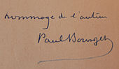 signature de Paul Bourget