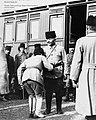 Fahreddin Pasha celebrates Eid with his soldiers in Medina, 1918.