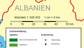 Image 19A bar scale with the nominal scale expressed as "1:600 000", meaning 1 cm on the map corresponds to 600,000 cm=6 km on the ground. (from Scale (map))