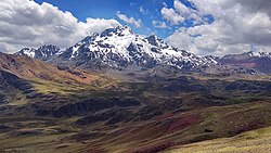 View of the Andes Mountains