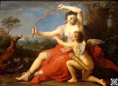 Diane et Cupidon (vers 1761), New York, Metropolitan Museum of Art.