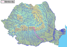 Kart over Dâmbovița