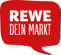 Rewe-Logo mit Zusatz DEIN MARKT