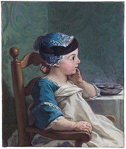 Boy in a Child's Chair or Portrait de Jean-Bernard Restout (1736)