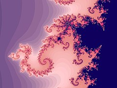Fracción de un fractal Mandelbrot.