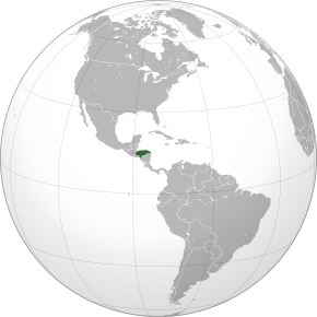 Poloha Hondurasu