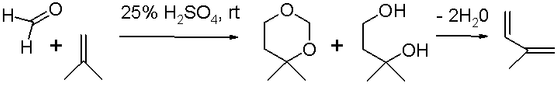 Scheme 3: Isopren-Prins-Reaktion