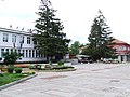 La mairie de Malko Tarnovo et la place centrale