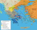 Image 8Map showing events of the first phases of the Greco-Persian Wars. (from Ancient Greece)