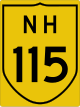 National Highway 115 shield}}