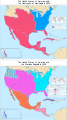 Territorial evolution of Mexico and the USA (1800–1900)