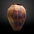 Image 10A typical Naqada II pot with ship theme (from Prehistoric Egypt)