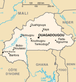 Plak fan Ouagadougous yn Boerkina Faso