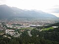 Panorama d'Innsbruck depuis le tremplin de Bergisel.