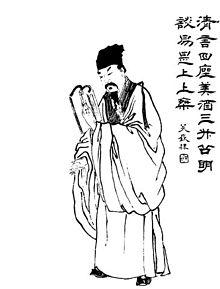 清朝時代の管輅の肖像