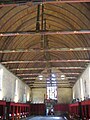 Grande salle des « pôvres » avec ses poutres polychromes, Hospices de Beaune