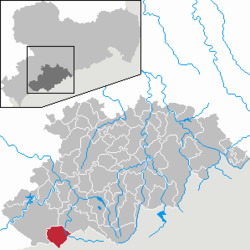 Kart over Johanngeorgenstadt