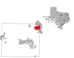 Location within Parker county