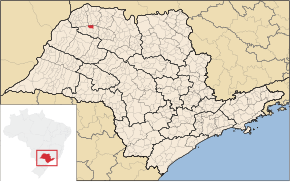 Kart over São João de Iracema