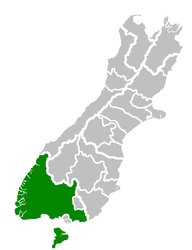 Distretto di Southland – Mappa