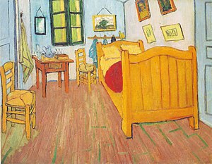 הגרסה הראשונה מתוך שלוש של "חדר שינה בארל", מעשה ידי האמן ההולנדי הפוסט-אימפרסיוניסטי וינסנט ואן גוך.