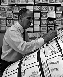 Carl Urbano working on a storyboard, 1967.jpg