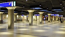 Top floor of the metro station in 2022