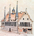 Sackrathaus, nach einer Zeichnung von 1739