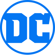 The logo for all DC Comics media, a blue circle surrounding the initials "DC", used since 2016