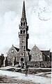 L'église Saint-Edern en 1927 (carte postale).