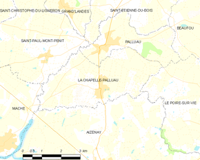 Poziția localității La Chapelle-Palluau
