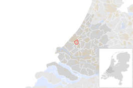 Locatie van de gemeente Rijswijk (gemeentegrenzen CBS 2016)