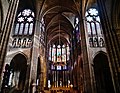 Pohľad na chór v Bazilike Saint-Denis.