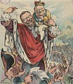 Image 5U.S. President Theodore Roosevelt introduces Taft as his crown prince: Puck magazine cover, 1906. (from Political cartoon)