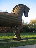 Ved Schliemann Museum i Ankershagen, Tyskland