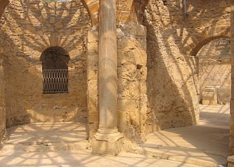 Frigidarium des thermes de la villa de Casale du IVe siècle, Sicile.