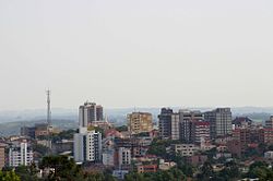 Partial view of the city's skyline