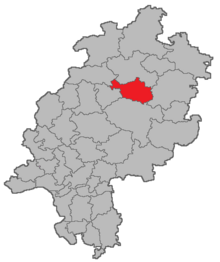 Lage des Amtsgerichtsbezirks Schwalmstadt in Hessen