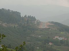 Aerial view of Phaplu Airport