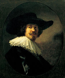 Rembrandt - Portrait of a Man in a Broad-Brimmed Hat (1635)
