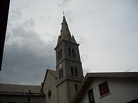 The bell tower in Saint-Michel-de-Chaillol